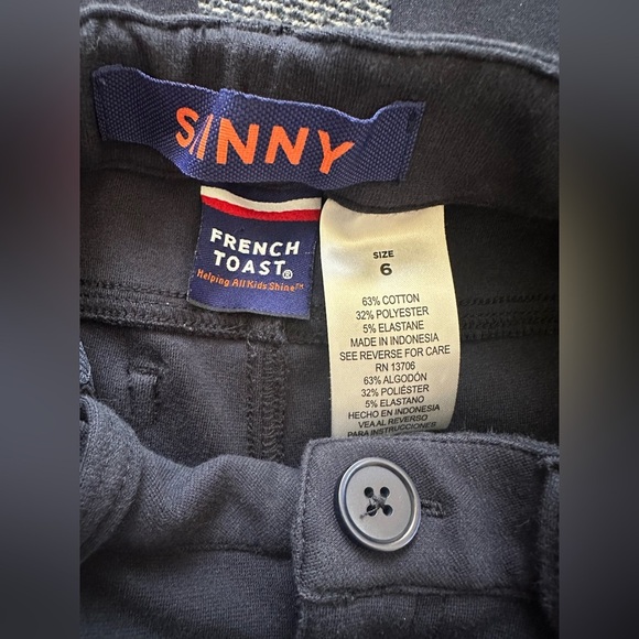 French Toast Stretch Skinny Ponte Navy Pants - 2 pairs/size 6 - Picture 11 of 11